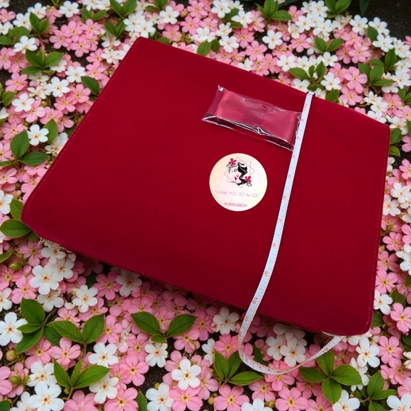 Estee Lauder Makeup Cosmetic Bag TRAIN CASE RED - Picture 11 of 13